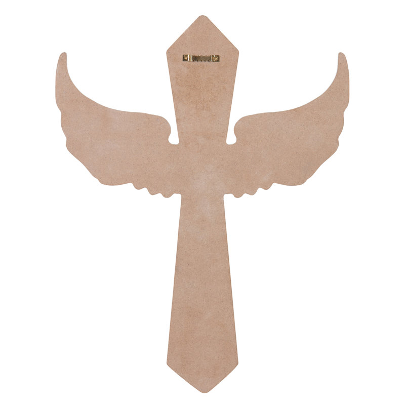 Harriet Bee Angel Wings Cross Wall Decor Wayfair