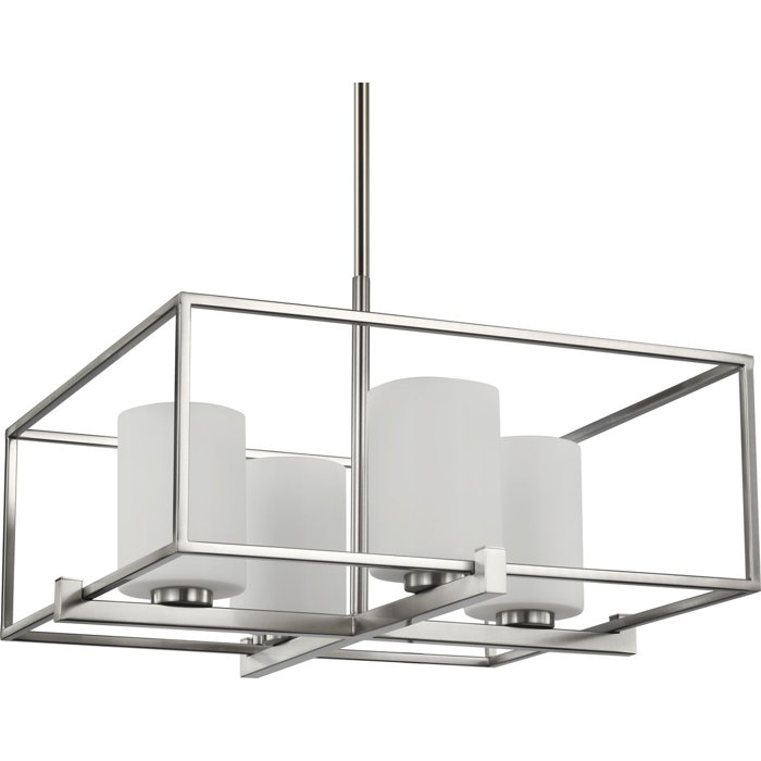 Wrought Studio Alexi 4 - Light Square / Rectangle Chandelier | Wayfair
