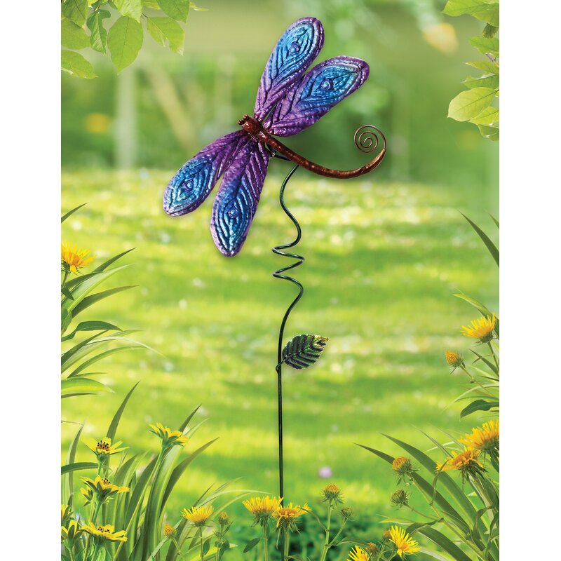 August Grove Siir Dragonfly Garden Stake Wayfair