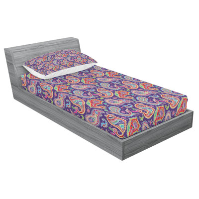 Sixties and Seventies Hippie Themed Motives Sheet Set East Urban Home