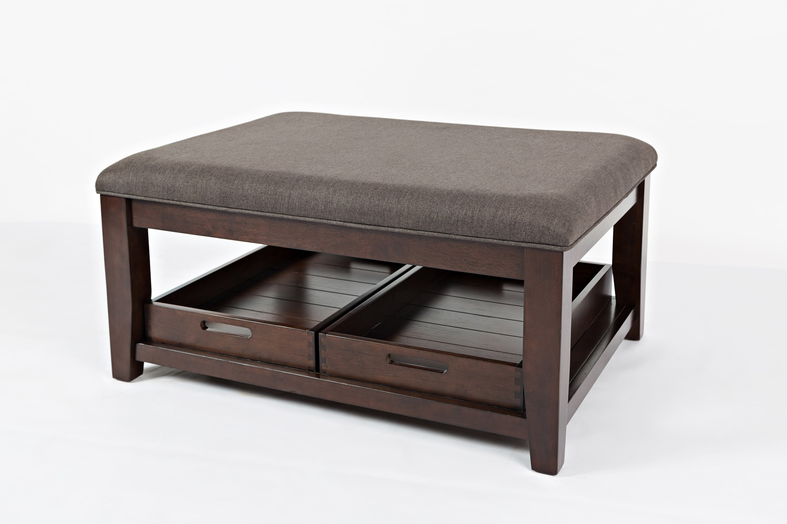 Red Barrel Studio Ellerkamp Fabric Upholstered Ottoman Coffee Table Red Barrel Studio Ellerkamp Fabric Upholstered Ottoman Coffee Table With Storage Wayfair