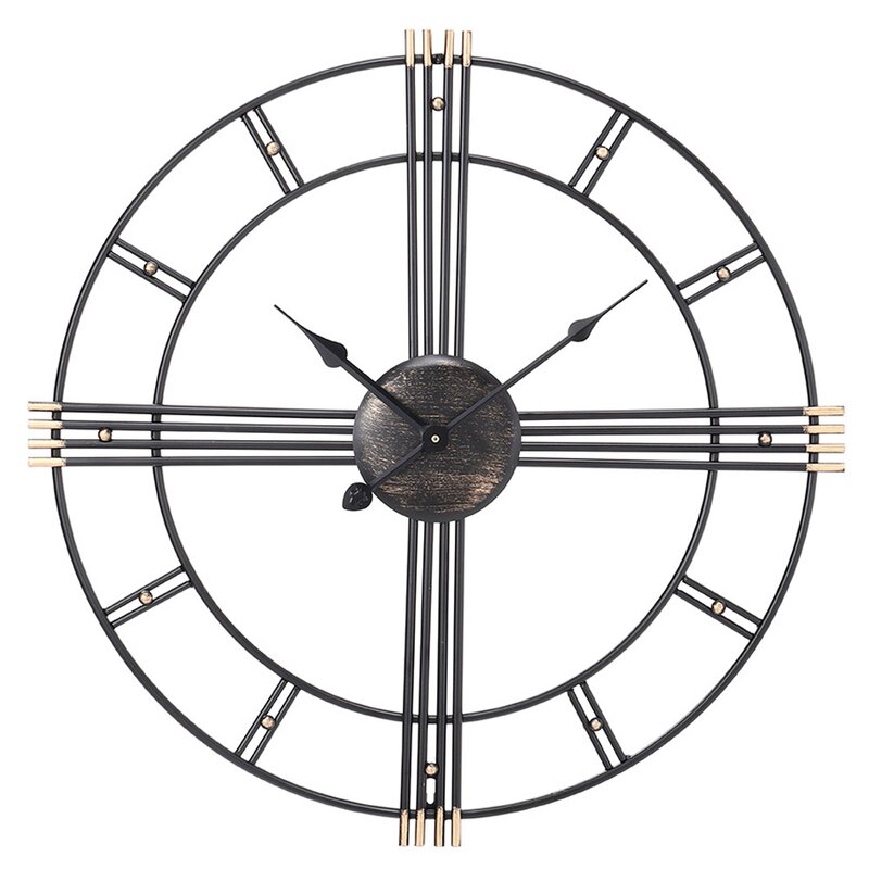 17 Stories Aeryk 60cm Silent Wall Clock | Wayfair.co.uk