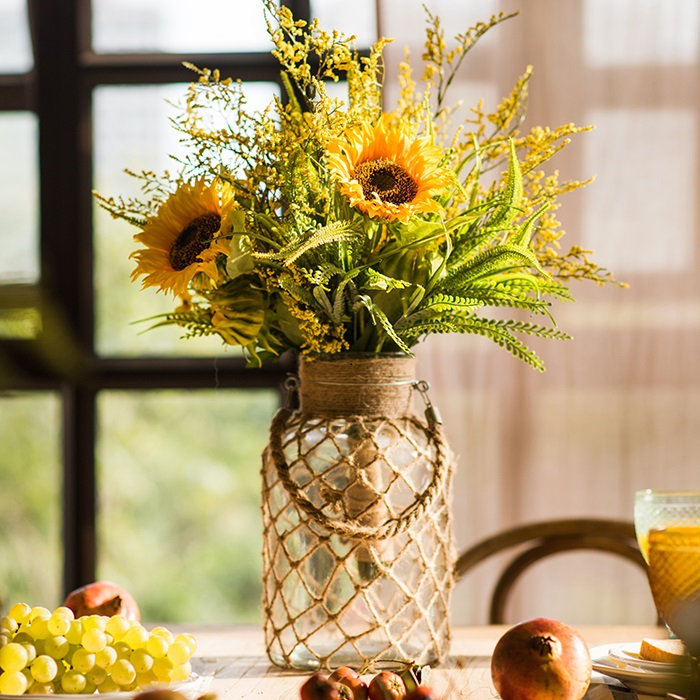 Bouquet Artificial Sunflower Floral Arrangement