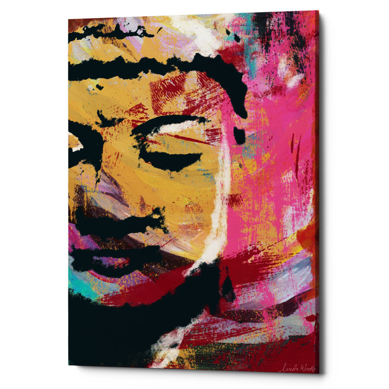 Bloomsbury Market Painted Buddha Iii Acrylic Painting Print On