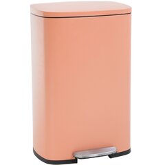 Large Wood 9.75" Glam Dress-Up Double-Sided Waste Basket Trash Garbage Can Pink 