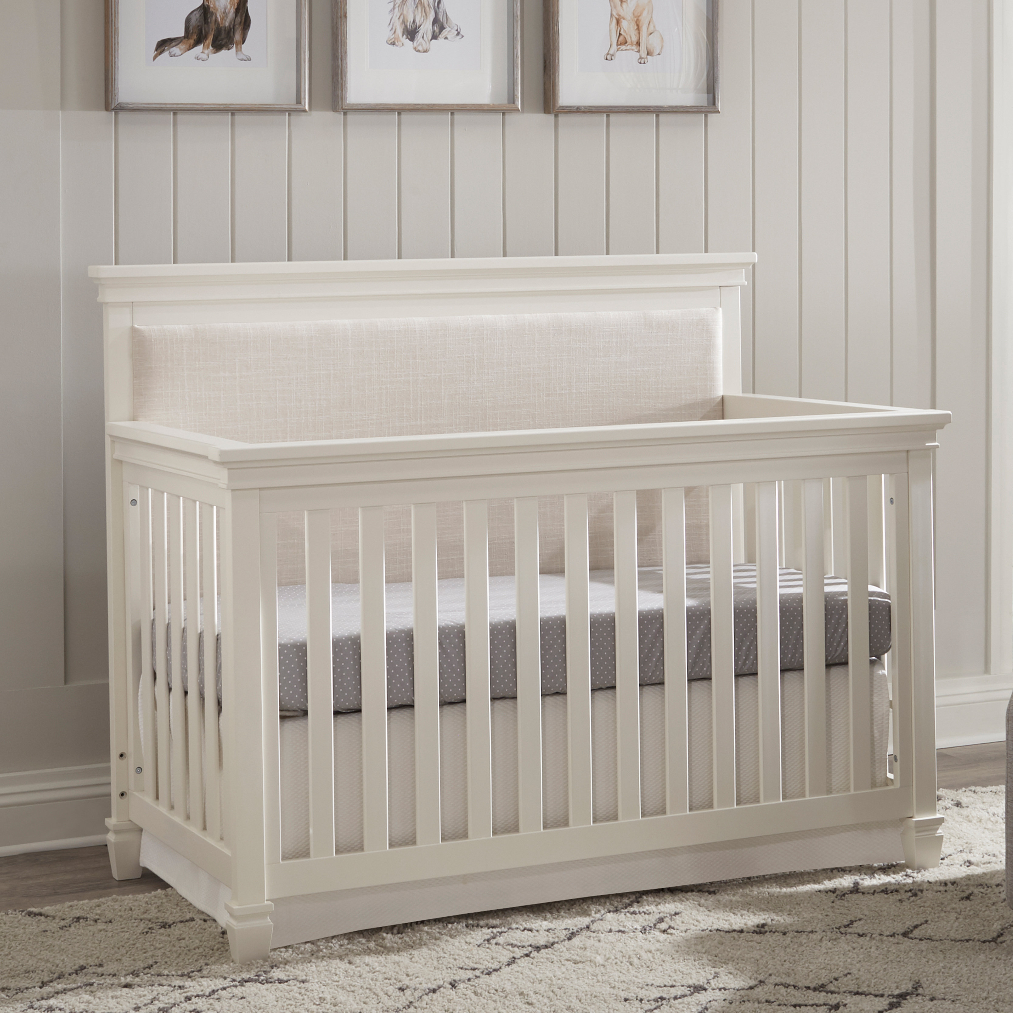 Namesake Darlington 4in1 Convertible Upholstered Crib & Reviews Wayfair