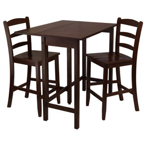 Bettencourt 3 Piece Dining Table Set b..