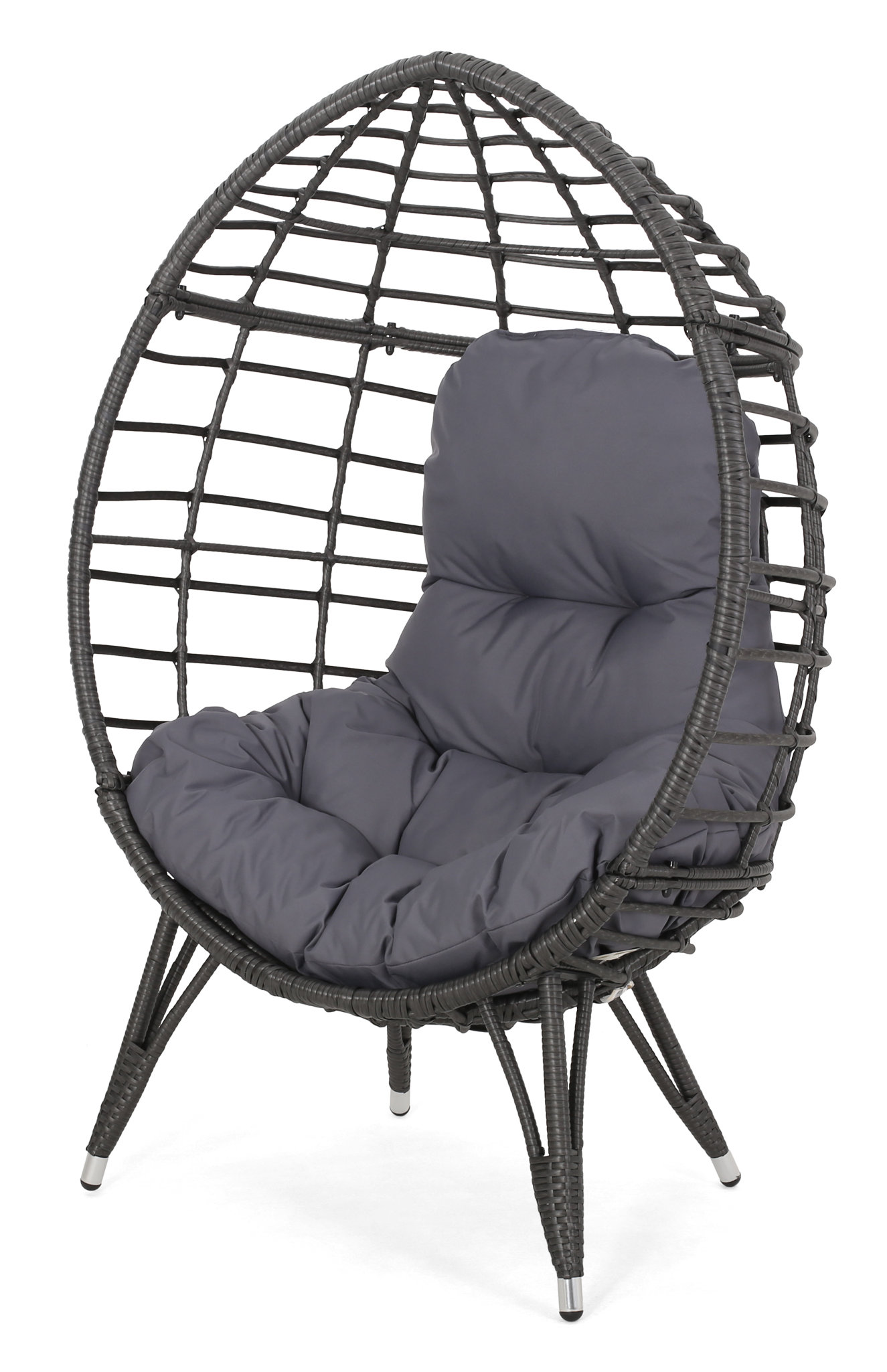 resin wicker outdoor gliders on Bloomsbury Market Reese Wicker Teardrop Chair Reviews Wayfair