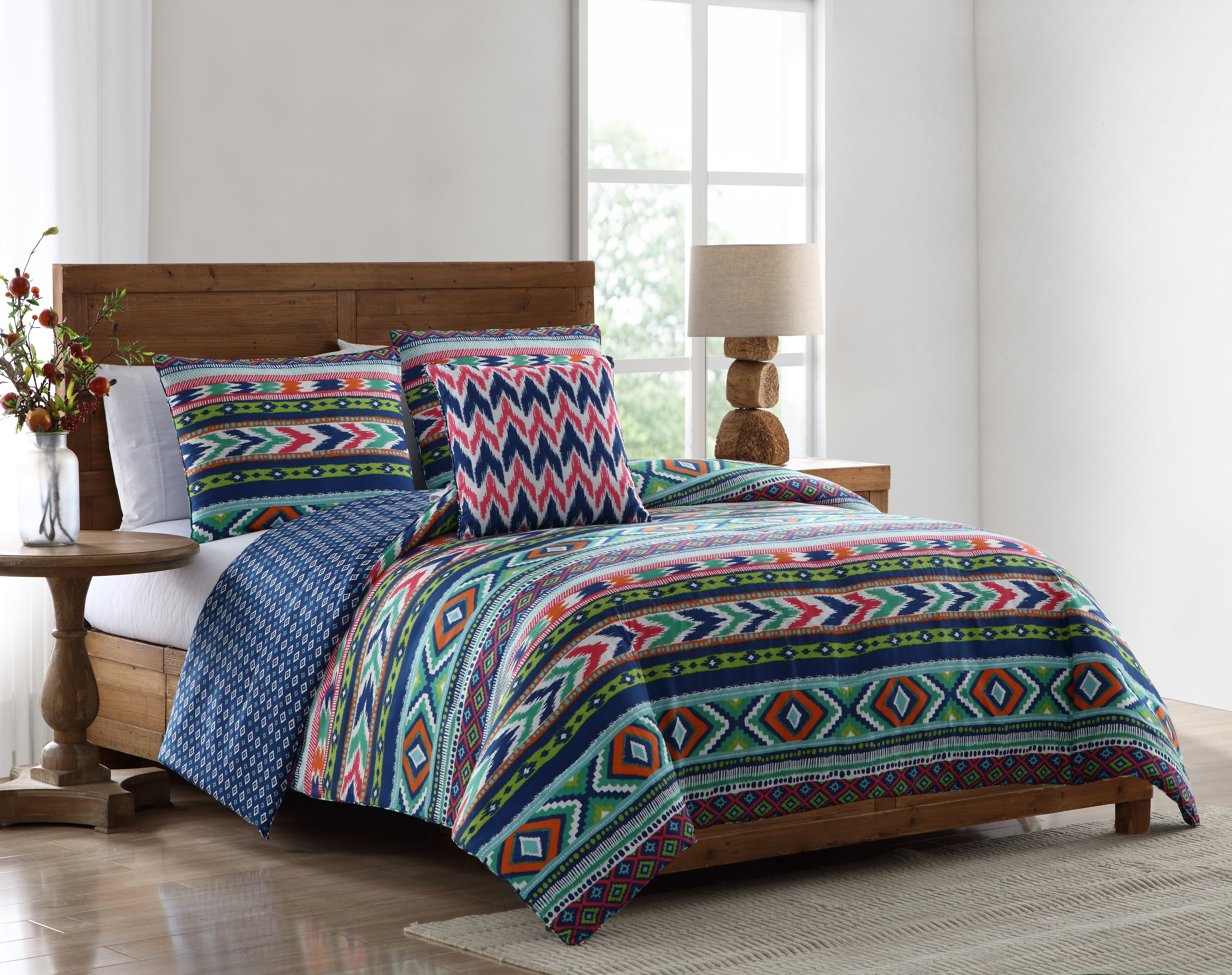 World Menagerie Schiff Tribal Reversible Comforter Set Reviews Wayfair