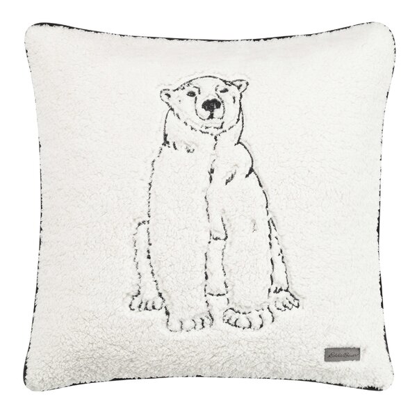 WONDERTIFY Polar Bear Bird Pillow Cover Cute Polar Bear Pillowcases with Hidden Zipper Closure Teal Pink 20x20 INCH 