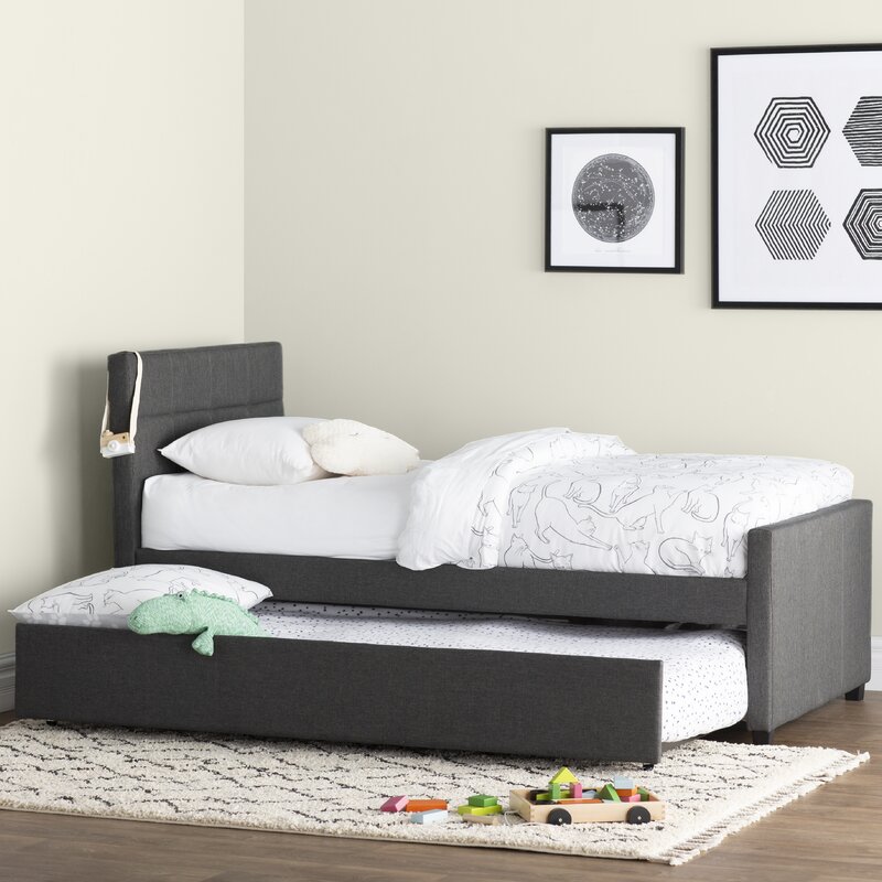 Mack & Milo™ Algrenon Twin Platform Bed with Trundle & Reviews 