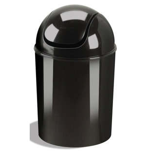 Modern Contemporary Small Trash Can With Lid Allmodern Plastic Swing Top Trash Can Set Of 6