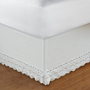 Crochet Lace 126 Thread Count Bed Skirt