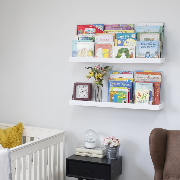 floating nursery bookshelf
