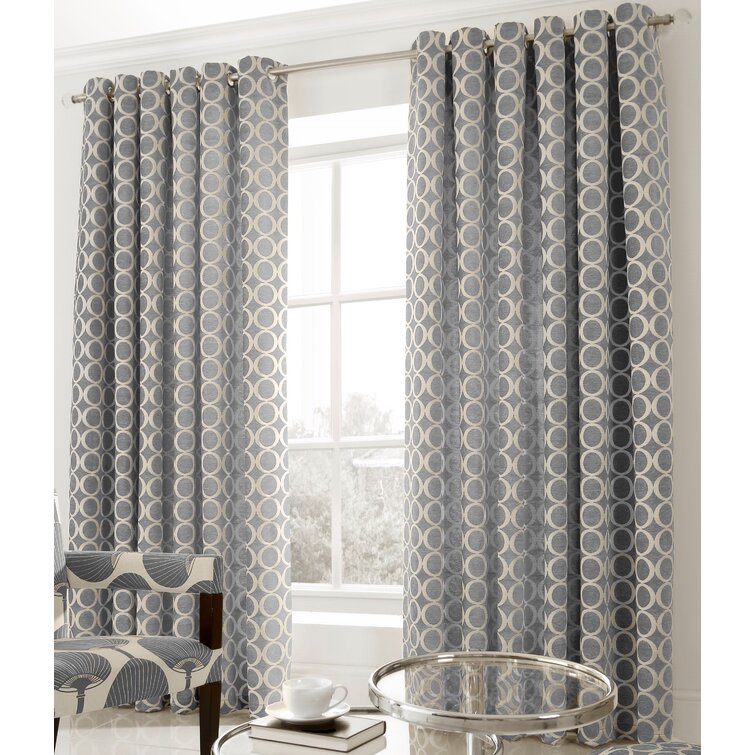 PONY DANCE Star Curtains & Sheers Decorative Star Drapes with Eyelets for Privacy Protected & Room Darken Nursery Window Blinds for Children Alaskan Blue Set of 2 W-L 52 inch x 63 inch 