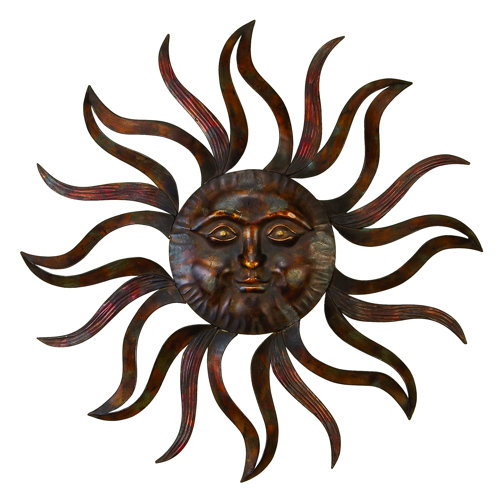 Fleur De Lis Living Eclectic Iron Celestial Sun Wall Decor Fleur De Lis Living Eclectic Iron