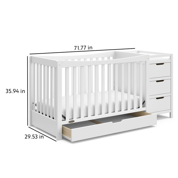 Graco Lit De Bebe Convertible 4 En 1 Avec Table A Langer Et Rangement Graco Remi Reviews Wayfair Ca