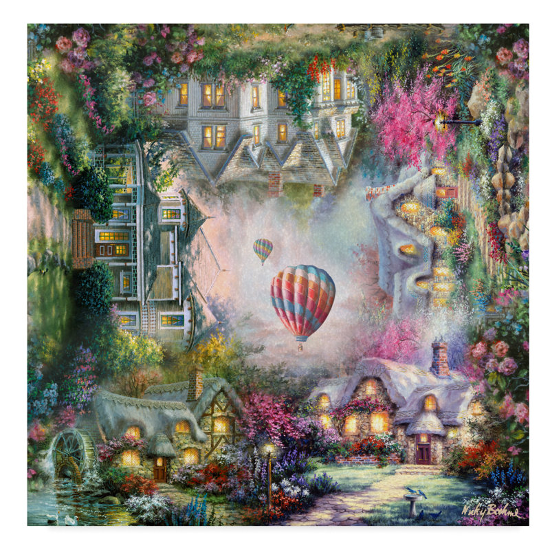 Winston Porter Home Air Balloon Acrylic Painting Print On