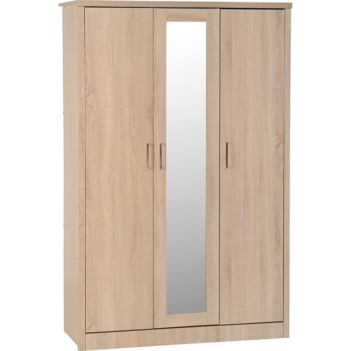 17 Stories Lanazia 3 Door Wardrobe | Wayfair.co.uk