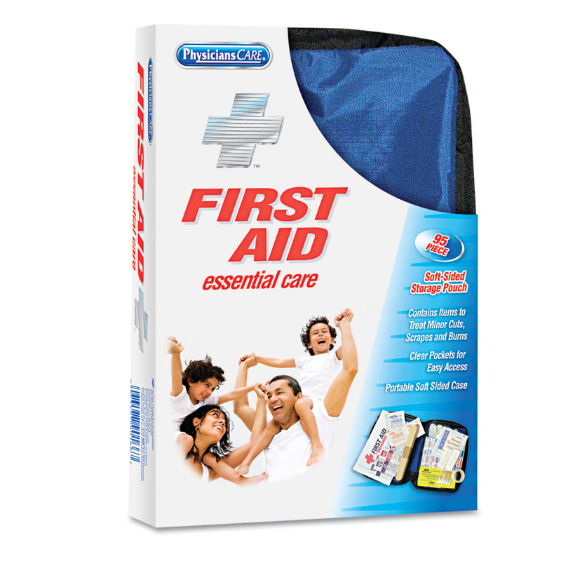 Physicianscare Soft-Sided First Aid Kit For Up To 10 People, Contains 95 Pieces