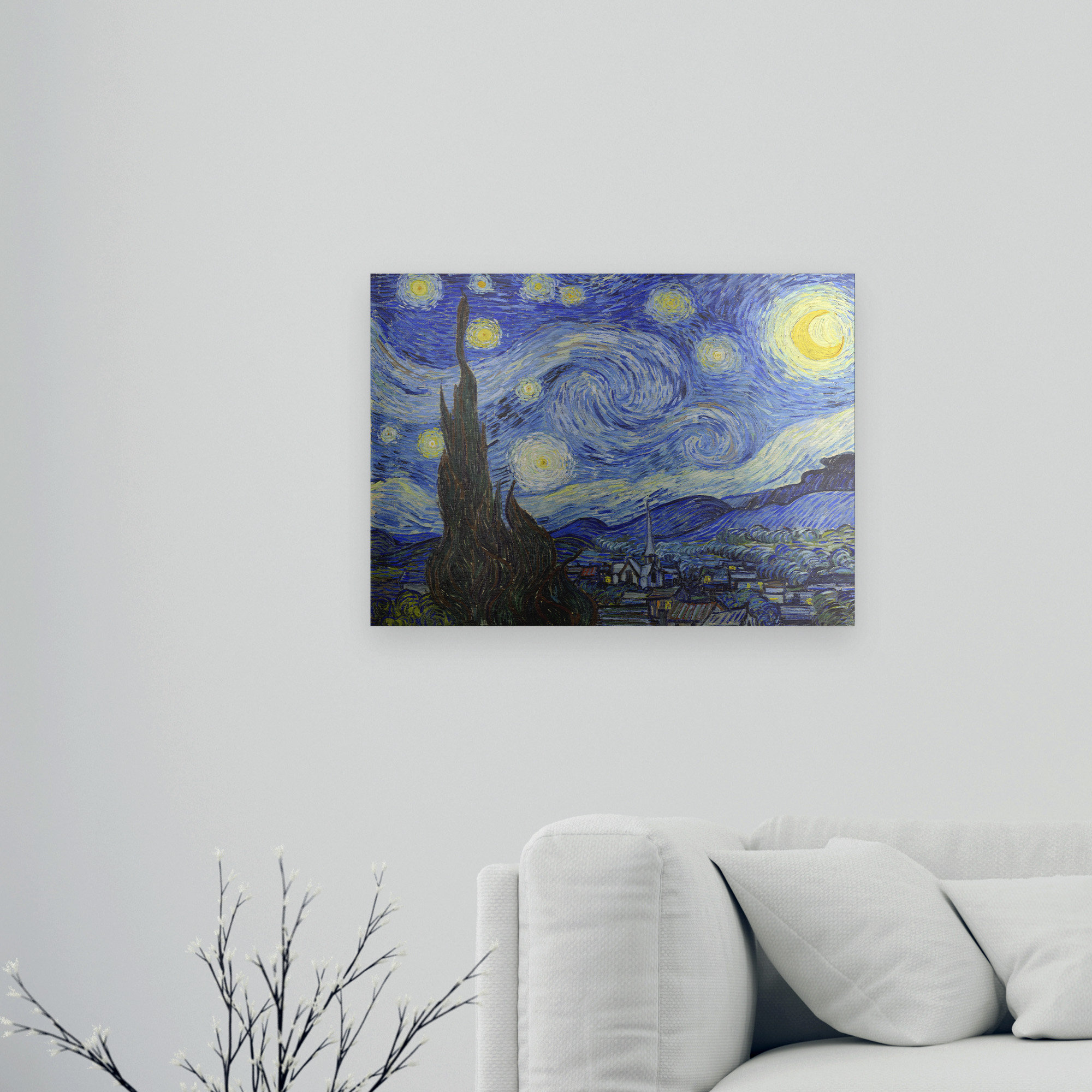 Vault W Artwork Starry Night By Vincent Van Gogh - Unframed Graphic Art 