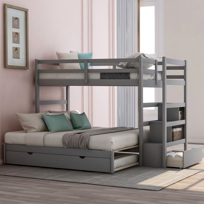 Isabelle & Max™ Twin Over Twin/King Bunk Bed With Twin ...