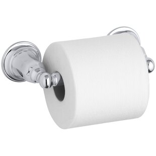 Chrome Naples Single Towel Rail and Toilet Roll Holder With Cover 