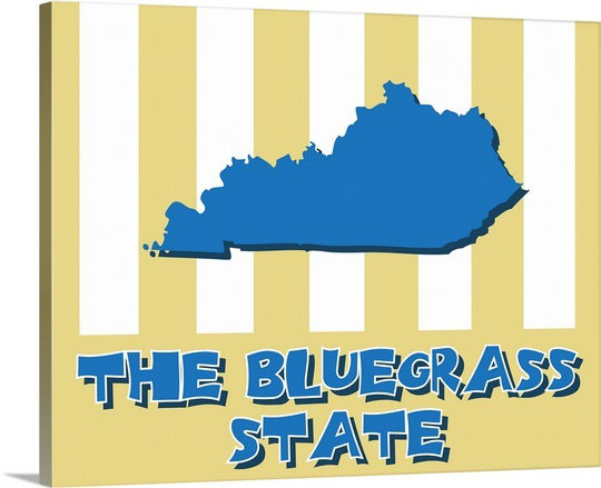 Great Big Canvas Kentucky State Nickname By Kate Lillyson Graphic