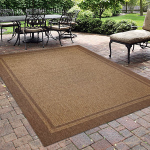 Jennings Chestnut Black Indoor/Outdoor Area Rug
