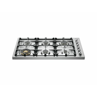 Pro Series 37 Gas Cooktop With 6 Burners Bertazzoni