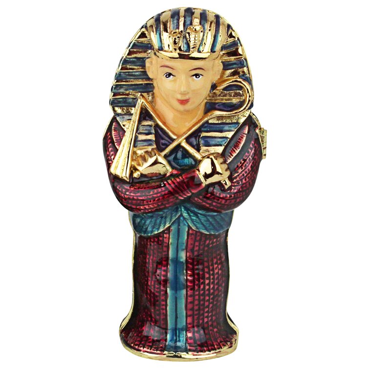 Design Toscano King Tut Sarcophagus Enamel Pewter Trinket Box | Wayfair.ca