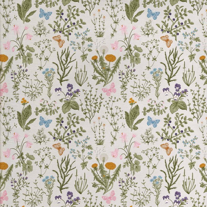 East Urban Home Botanical Design Fabric | Wayfair