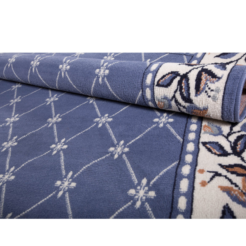 Charlton Home Modena Geometric Country Blue Area Rug Reviews Modena Geometric Country Blue Area Rug