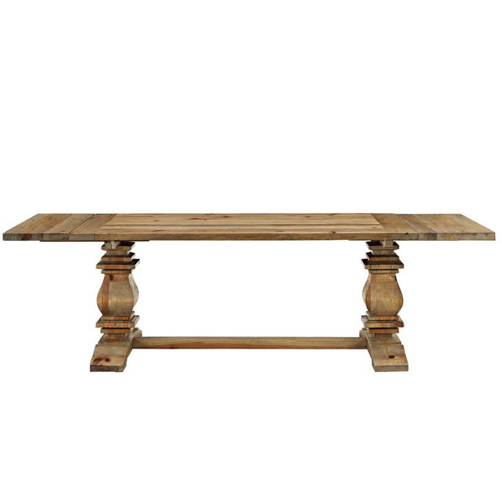 Rustic pedestal table Camden Rise Wood Extendable Dining Table #rustictable #farmtable