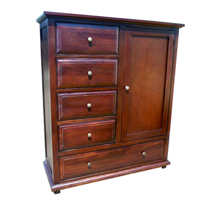 Millwood Pines Landy 5 Drawer 48'' W Solid Wood Combo Dresser Wayfair