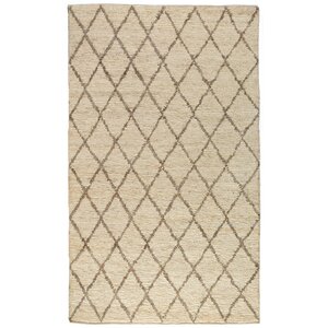 Kissonerga Hand-Woven Dark Jute/Sand Area Rug