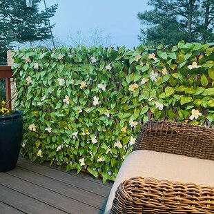 39" 58" Tall Faux Ivy Green Leaf Privacy Fence Gate Screen Panels Wall Cover 