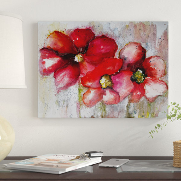 Winston Porter Fuchsia Poppies Ii Acrylic Painting Print On