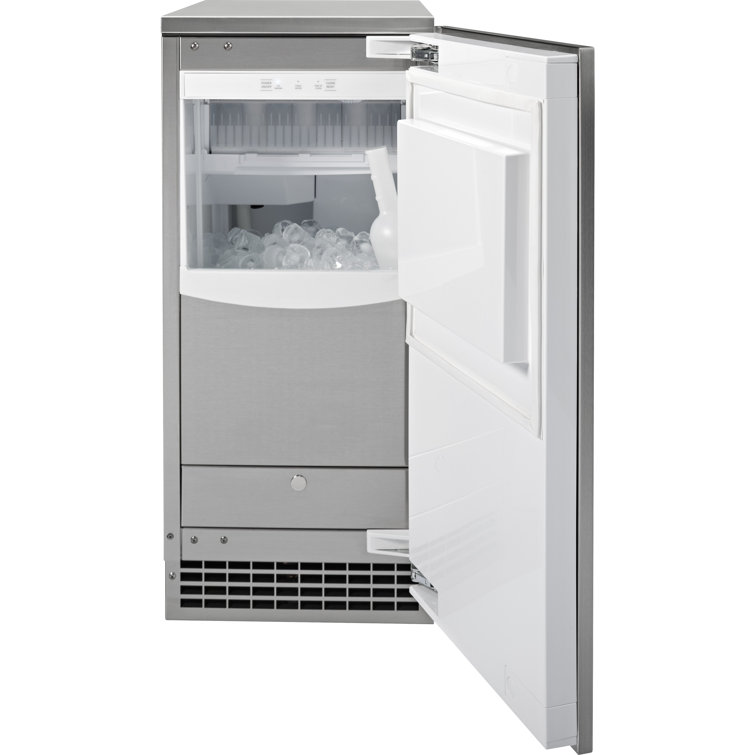 GE Appliances 48 Lb. lb. Daily Production Gourmet Clear Ice Freestanding  Ice Maker