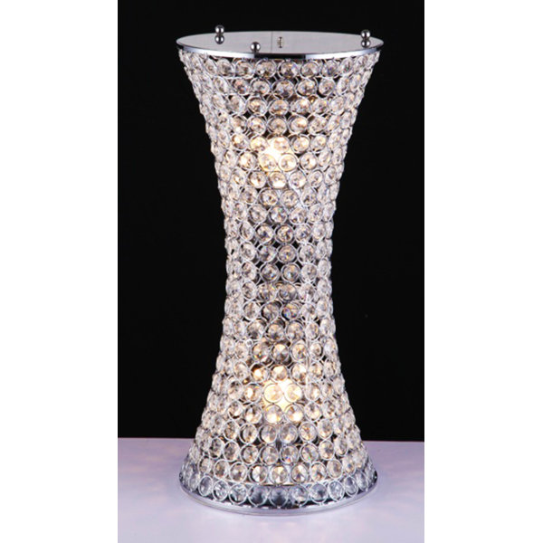 crystal beaded table lamp