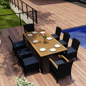 Bayou Breeze Webber 5 Piece Teak Dining Set Wayfair