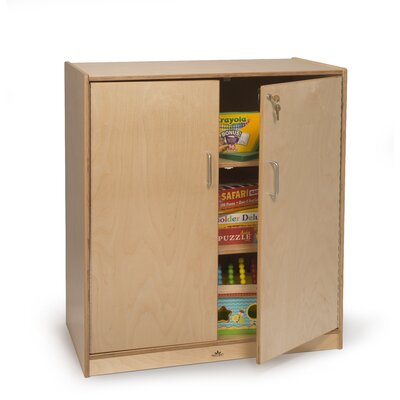 Lockable 3 Compartment Classroom Cabinet With Doors Whitney Brothers