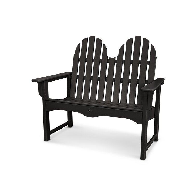 two seater plastic garden bench