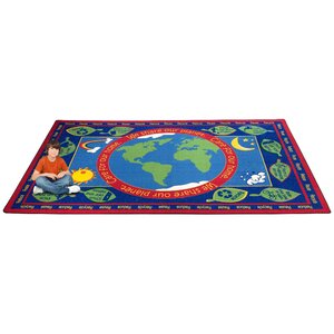 Earth Educational World Area Rug