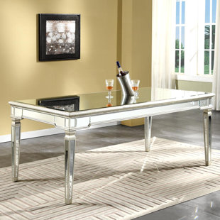 Marais Mirrored Dining Table Wayfair Yuri Mirrored Dining Table