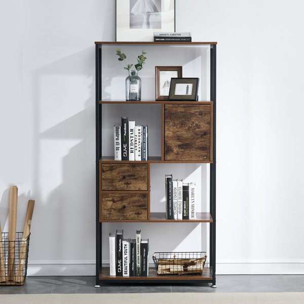 17 Stories Thuringowa 62 H X 31 W Metal Standard Bookcase Reviews Wayfair