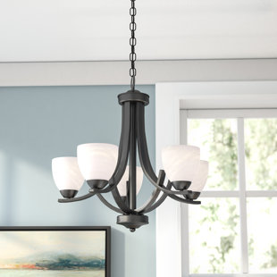 Go to store & view more images Crofoot 5-Light Shaded Chandelier by Red Barrel Studio