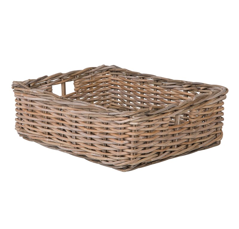 August Grove Mowery Shelf & Under Bed Rattan Basket ...