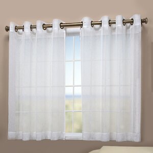 Bal Harbour Solid Sheer Grommet Single Curtain Panel