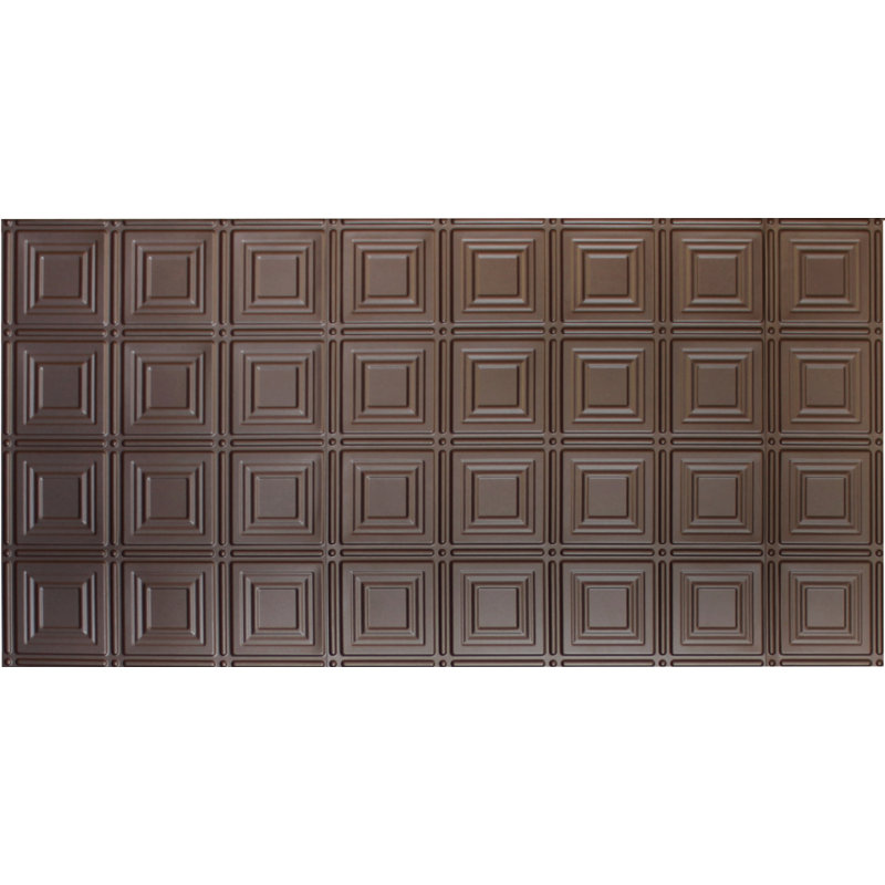 Glue Up Square 2 X 4 Tin Ceiling Tile In Bronze
